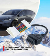 kit2 Scanner Diagnostic Tool Fit for 2019 2020 2021 Tesla Model 3/Y 26 Pin to 16 Pin Cable Adapter